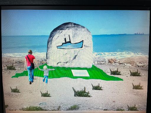 דגם של האנדרטה